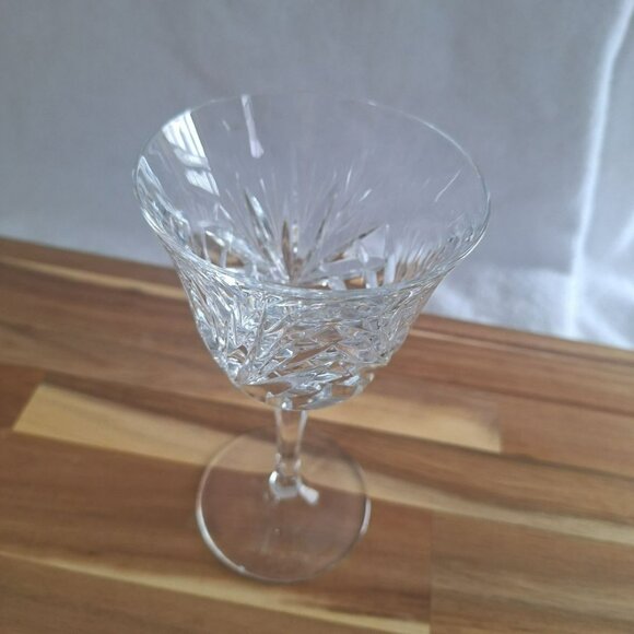 Gorham Crystal Cherrywood Water Goblet Glassware‎ Clear Stemware 7 Inch Set of 2 - Picture 8 of 11